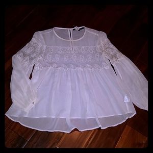 French Connection vintage sheer flowing blouse